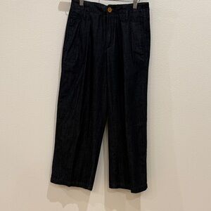Anthropologie light weight dark denim Wide Leg Pants